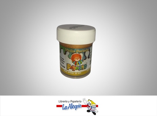 [7707321280373] PINTURA ACRILICO VINILO PERLADO 33 GR BRONCE MARCA PAYASITO   