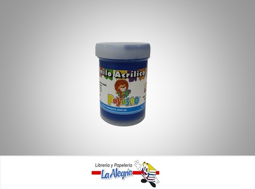 [7707321281028] PINTURA ACRILICO VINILO 80 GR AZUL MARCA PAYASITO   