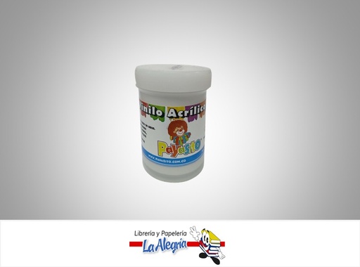 [7707321281042] PINTURA ACRILICO VINILO 80 GR BLANCO MARCA PAYASITO   