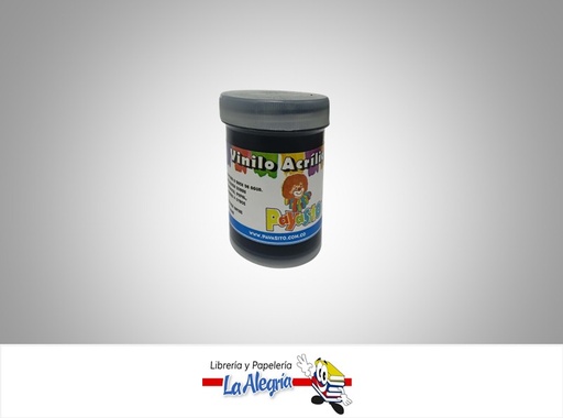 [7707321281066] PINTURA ACRILICO VINILO 80 GR NEGRO MARCA PAYASITO   