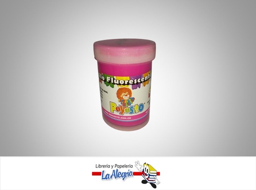 [7707321281233] PINTURA ACRILICO VINILO FLUORESCENTE 80 GR FUCSIA MARCA PAYASITO   
