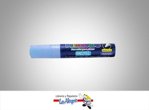 [7707406355972] MARCADOR POSTER PASTEL 6MM AZUL UND MARCA PRIMAVERA   