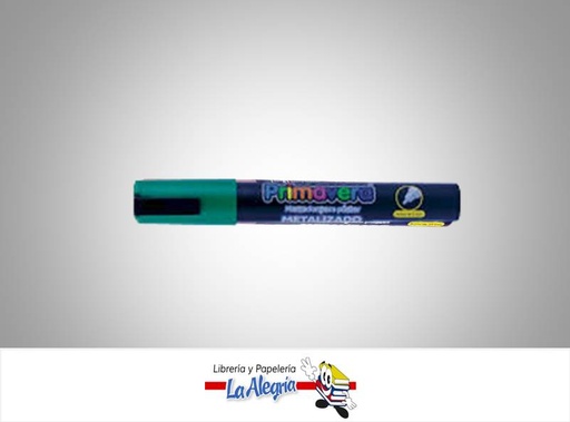 [7707406356269] MARCADOR POSTER METALIZADO 15 MM VERDE U MARCA PRIMAVERA   