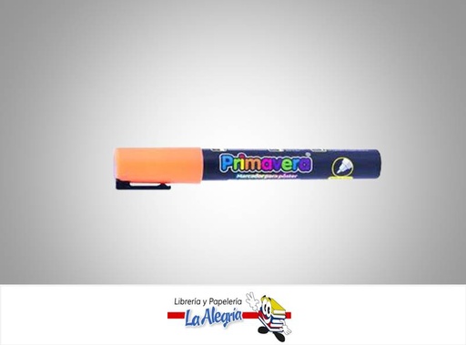 [7707406356528] MARCADOR POSTER FLOURECENTE 6MM NARANJA MARCA PRIMAVERA   