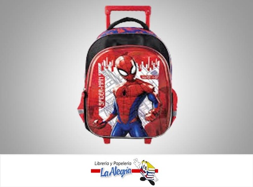 [7707416277400] MORRAL GRANDE RUEDAS NIÑO MARVEL SPIDERM MARCA PRIMAVERA