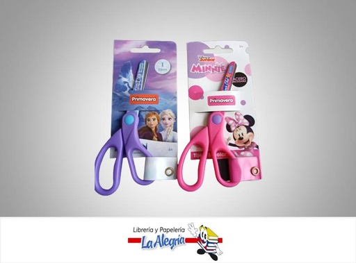 [7707898691855] TIJERA ESCOLAR ROMA PERSONAJES DISNEY NINAS MARCA PRIMAVERA
