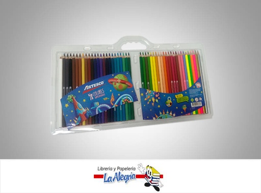 [7750082008434] LAPICES DE COLORES TRIANGULAR 48 COLORES MARCA ARTESCO   
