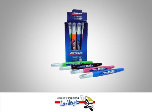 [7750082056664] CORRECTOR LIQUIDO 6ML T/LAPIZ UND COLOR MARCA ARTESCO   