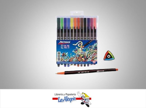 [7750082082793] MARCADOR FINE LINER TRIANGULAR 12 UND MARCA ARTESCO   