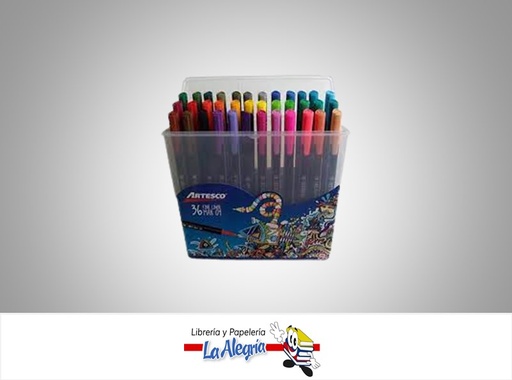 [7750082090804] MARCADOR FINE LINER TRIANGULAR 36 UND MARCA ARTESCO   