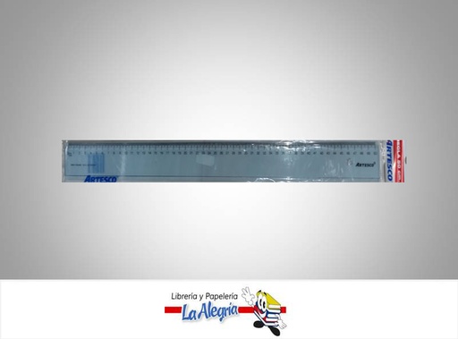 [7750082207479] REGLA ACRILICA CRISTAL 50CMUND MARCA ARTESCO   