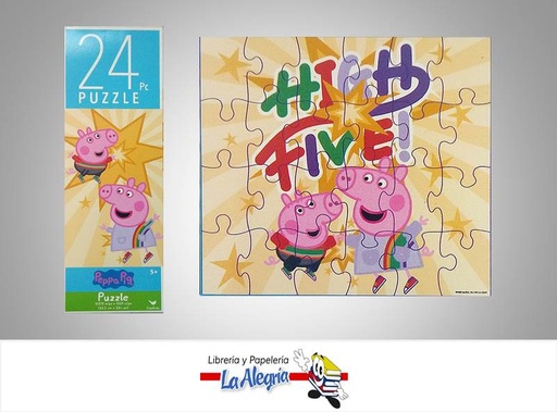 [778988328460] ROMPECABEZA RECTANGULAR PEPPA Y GEORGE 24 PZA MARCA CARDINAL