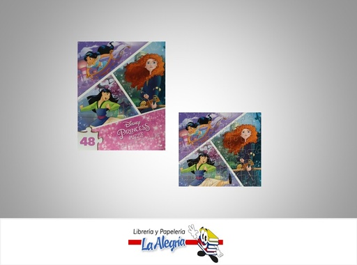 [778988329924] ROMPECABEZA PRINCESAS DISNEY 2 48PZ MARCA CARDINAL   