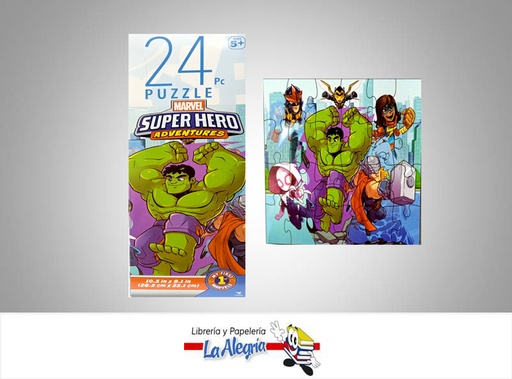 [778988337486] ROMPECABEZA SUPER HERO MARVEL24PZ MARCA SPIN MASTER   