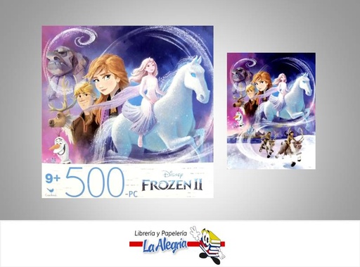 [778988337721] ROMPECABEZA RECTANGULAR FROZEN II 500PZ MARCA CARDINAL   
