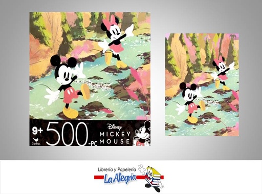 [778988337738] ROMPECABEZA RECTANGULAR MICKEY 500 PZA MARCA CARDINAL