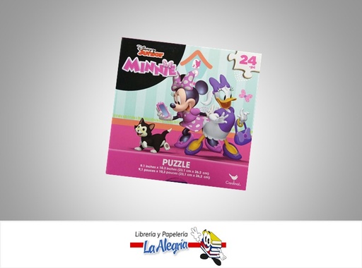 [778988337929] ROMPECABEZA RECTANGULAR MINNIE MOUSE 24 PZA MARCA CARDINAL