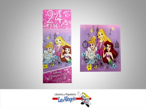 [778988361627] ROMPECABEZA DISNEY PRINCESS PUZZLE24PZ MARCA CARDINAL   