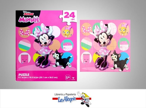 [778988362266] ROMPECABEZA RECTANGULAR MINNIE MOUSE 24 PZA MARCA CARDINAL