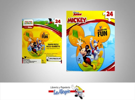 [778988387566] ROMPECABEZA FORMA PERSONAJMICKEY24PZ MARCA CARDINAL   