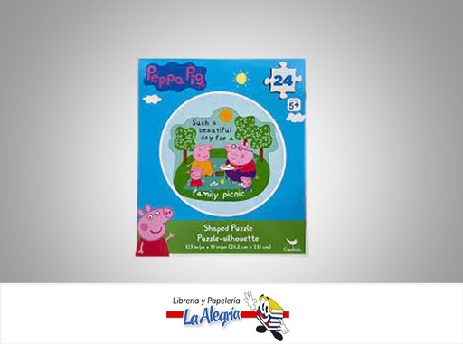 [778988387610] ROMPECABEZA PEPPA PIG FAMILY PICNIC 24PZ MARCA CARDINAL   