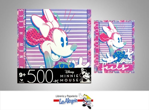 [778988394755] ROMPECABEZA RECTANGULAR MINNIE MOUSE 500 PZA MARCA CARDINAL