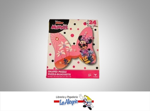 [778988394786] ROMPECABEZA FORMA MINNIE MOUSE 24PZ MARCA CARDINAL   