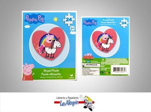 [778988394816] ROMPECABEZA FORMA PEPPA PIG 24PZ MARCA CARDINAL   