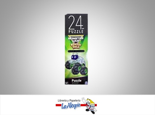 [778988424117] ROMPECABEZA RECTANGULAR MONSTER JAM 24 PZA MARCA SPIN MASTER