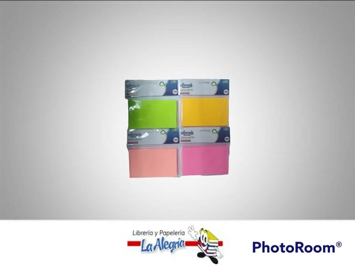 [781360870679] NOTA AUTOADHESIVA BL150 75X125 MM 100 HOJAS  NEON MARCA OFIMAK