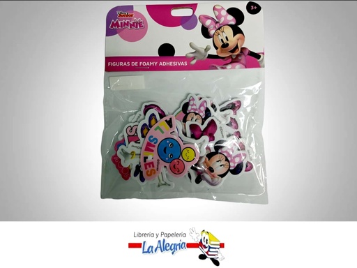 [7850717100325] FIGURA DE FOAMI ADHESIVA MINNIE MOUSE MARCA ROSY