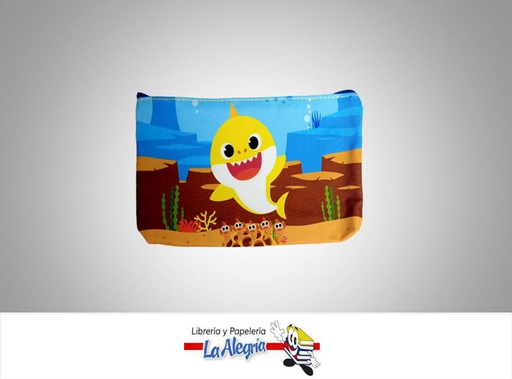[7850760344202] CARTUCHERA 22,5X12,5CM BABY SHARK UND    