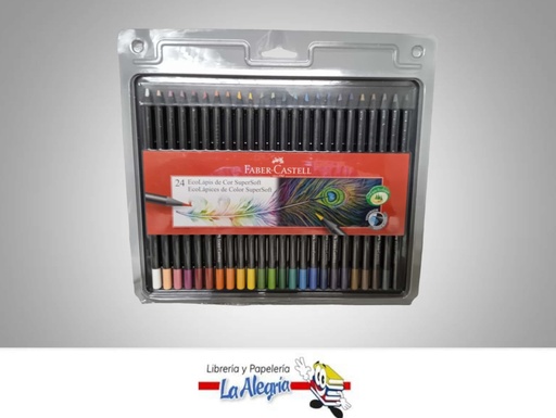 [7891360646419] LAPICES DE COLORES 24 COLSUPER SOFT MARCA FABER CASTELL   