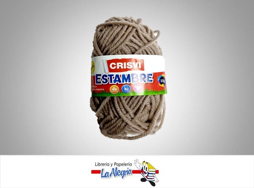 [7920210315110] ESTAMBRE ESCOLAR 10GR GRIS UND MARCA CRISVI   