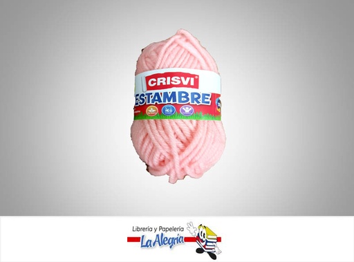 [7920210315189] ESTAMBRE ESCOLAR 10GR ROSADO UND MARCA CRISVI   