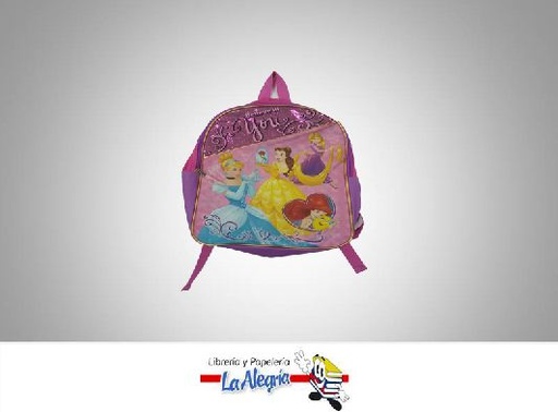 [795229680897] MORRAL PRINCESAS 16' EN LONA MARCA DISNEY   