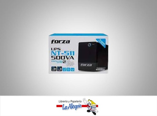 [798302107632] UPS 500VA NT-511 6 TOMAS Y 2 REGULADORE MARCA FORZA