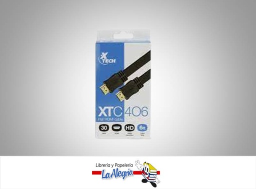 [798302161849] CABLE HDMI MACHO 1080P 1.08 METRO XTC406 MARCA XTECH   