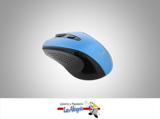 [798302230576] MOUSE OPTICO INALAMBRICO 4 BOTONES AZUL MARCA XTECH   