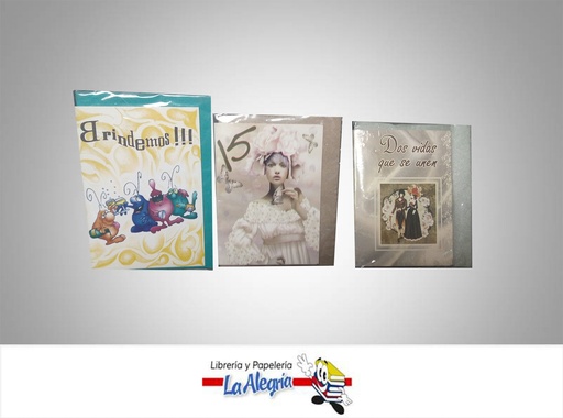 [7990201005054] TARJETA DE REGALO 6,3X9,2 CM TODA OCASIO MARCA BUJOS ARTS   