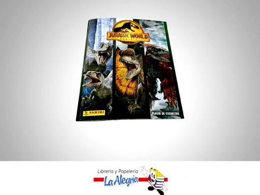[8018190029178] ALBUM JURASSIC WORLD  TEMATICA PASATIEMPO   EDITORIAL PANINI