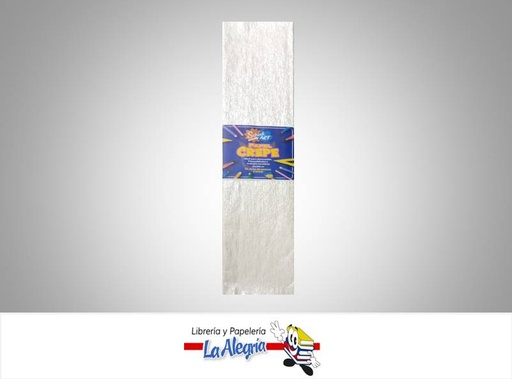 [8020200000008B] PAPEL CREPE 50X200CM BLANCO UND MARCA SCHOOL ART
