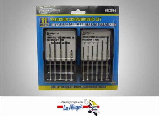 [8022884030654] SET DESTORNILLADOR PRECISION PAL/EST 11P MARCA BRUFER   