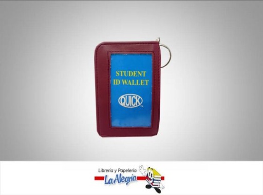 [805120104634] PORTA CARNET SEMI/CUERO P/DAMA MARCA QUICK   