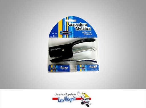 [8267652726012] ENGRAPADORA MEDIANA 0326CS C/GRAPAS MARCA OFFICE LINE   