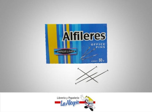 [8267652732952] ALFILER S/CABEZA METALICO 50GR MARCA OFFICE LINE   