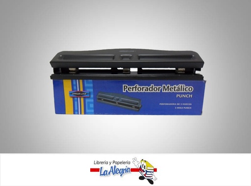 [8267652733256] PERFORADORA AJUSTABLE 3 HUECOS 10H  MARCA OFFICE LINE