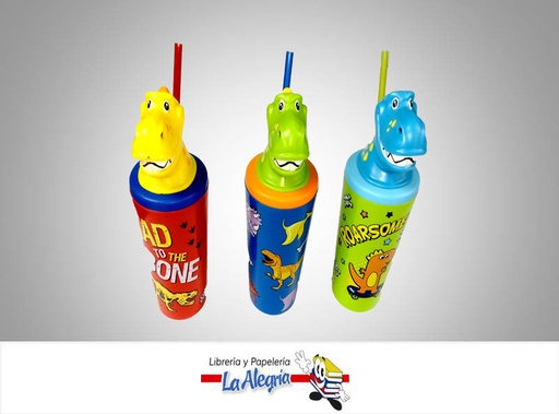 [840216517295] TERMO PLASTICO 18 OZ COOL GEAR DINOSAURIO MARCA SICOBEN
