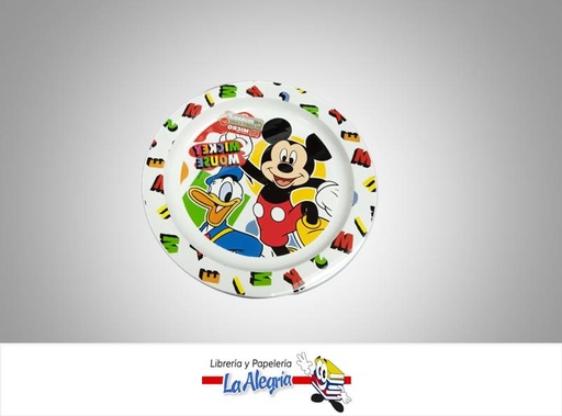 [8412497501472] PLATO PLASTICO LLANO MICKEY MOUSE MARCA S/M   