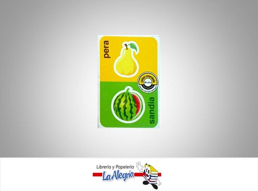 [8429102038063] CARTA DE CARTON DOMINO FRUTAS MARCA VARITEMAS   